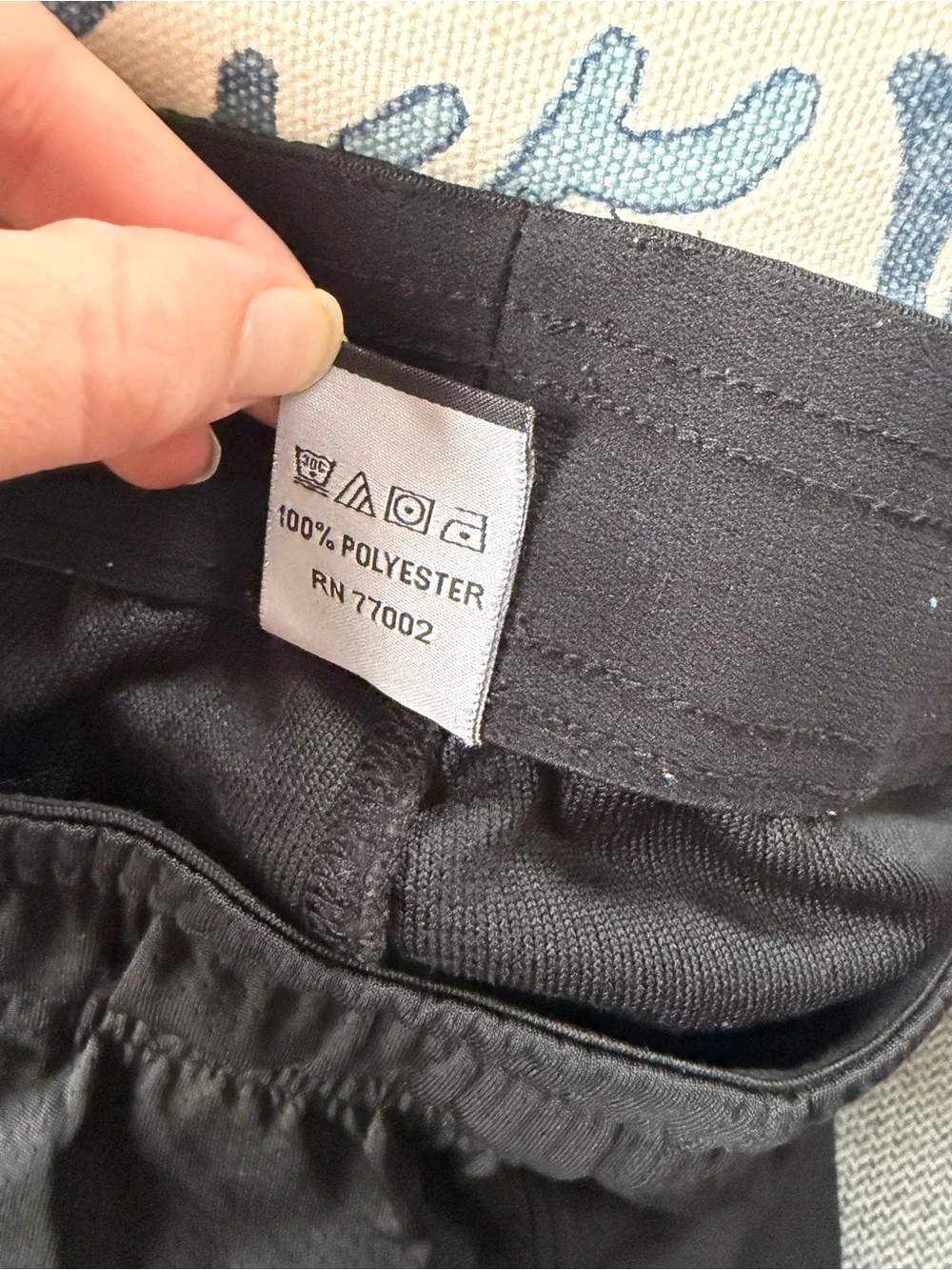 Men's Black Performance Joggers with Elastic Waist